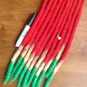 Seedless Watermelon Crocheted dreadlocks